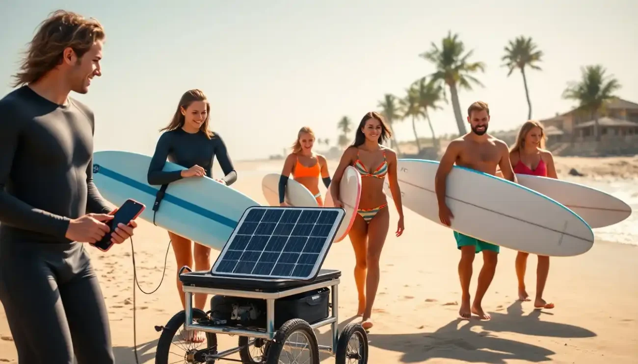 Painel Solar Portátil para Carregar Eletrônicos
