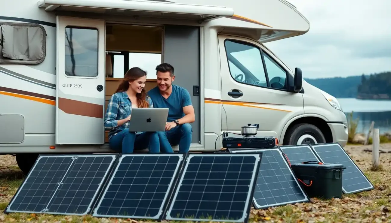 Painel Solar Portátil para Carregar Eletrônicos