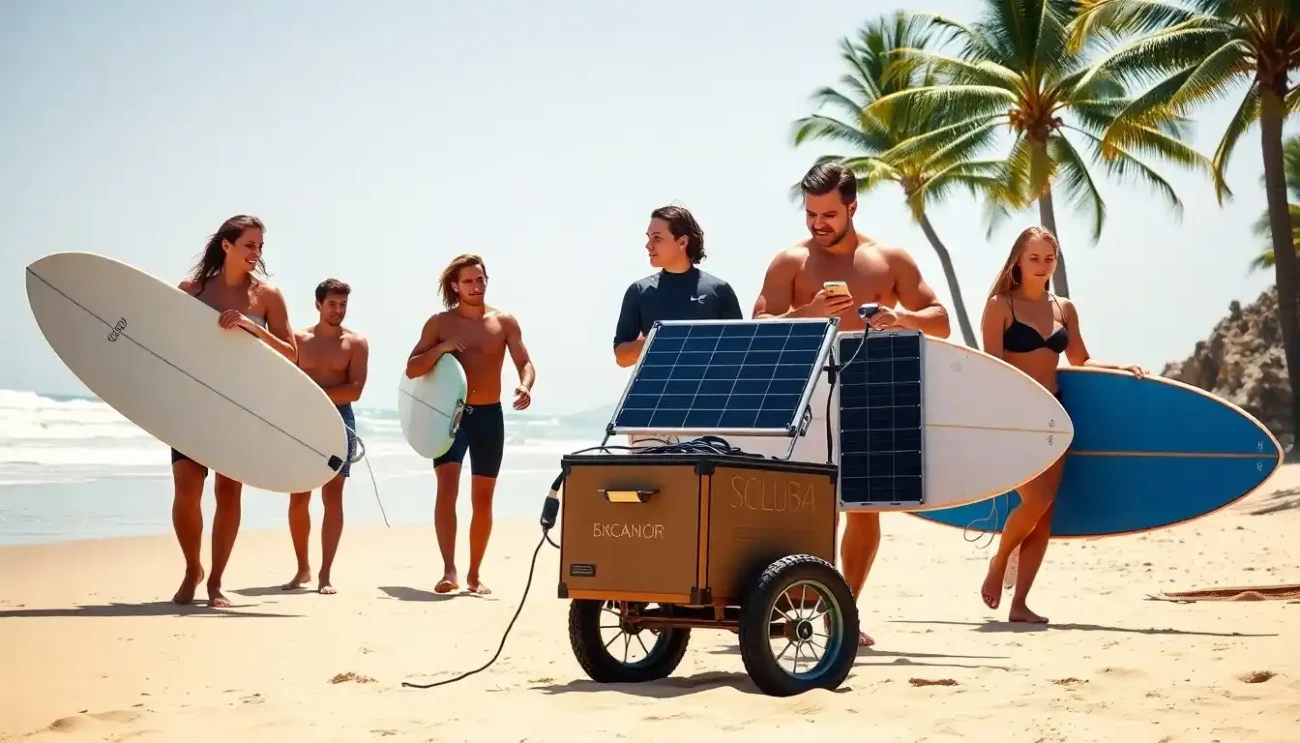 Painel Solar Portátil para Carregar Eletrônicos