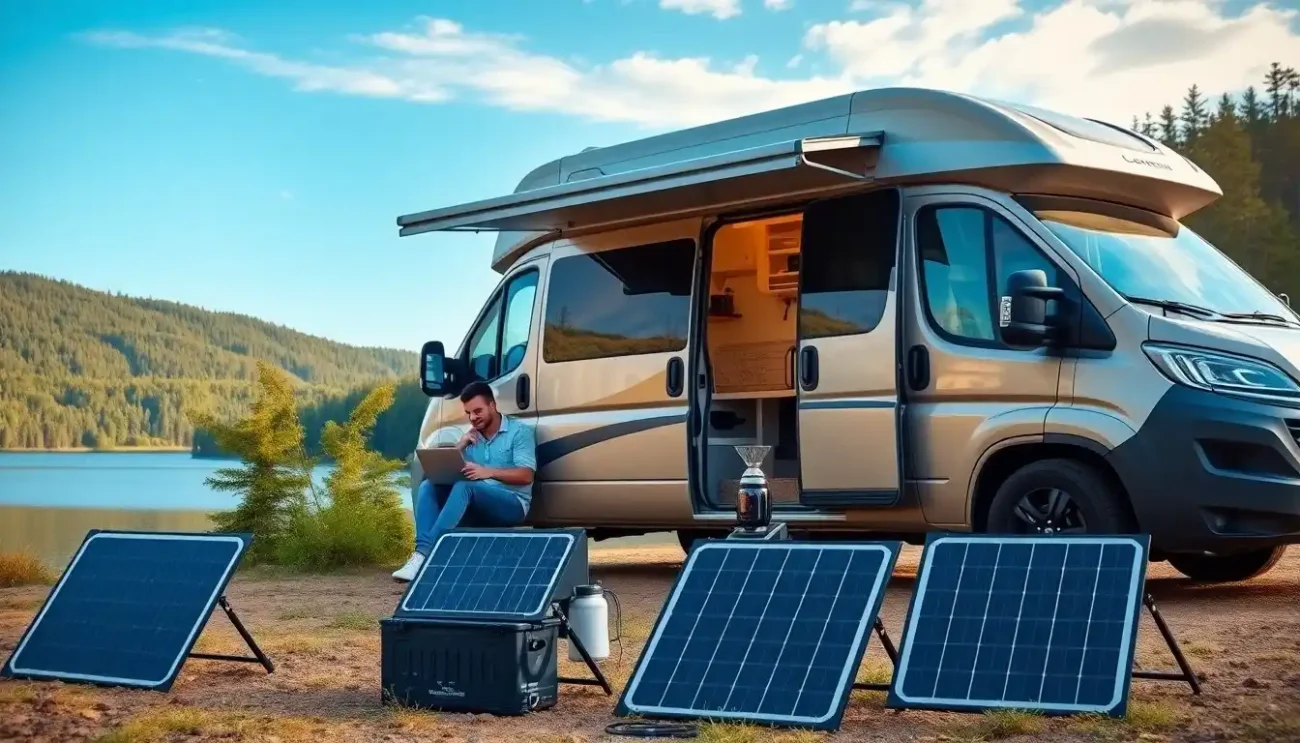 Painel Solar Portátil para Carregar Eletrônicos