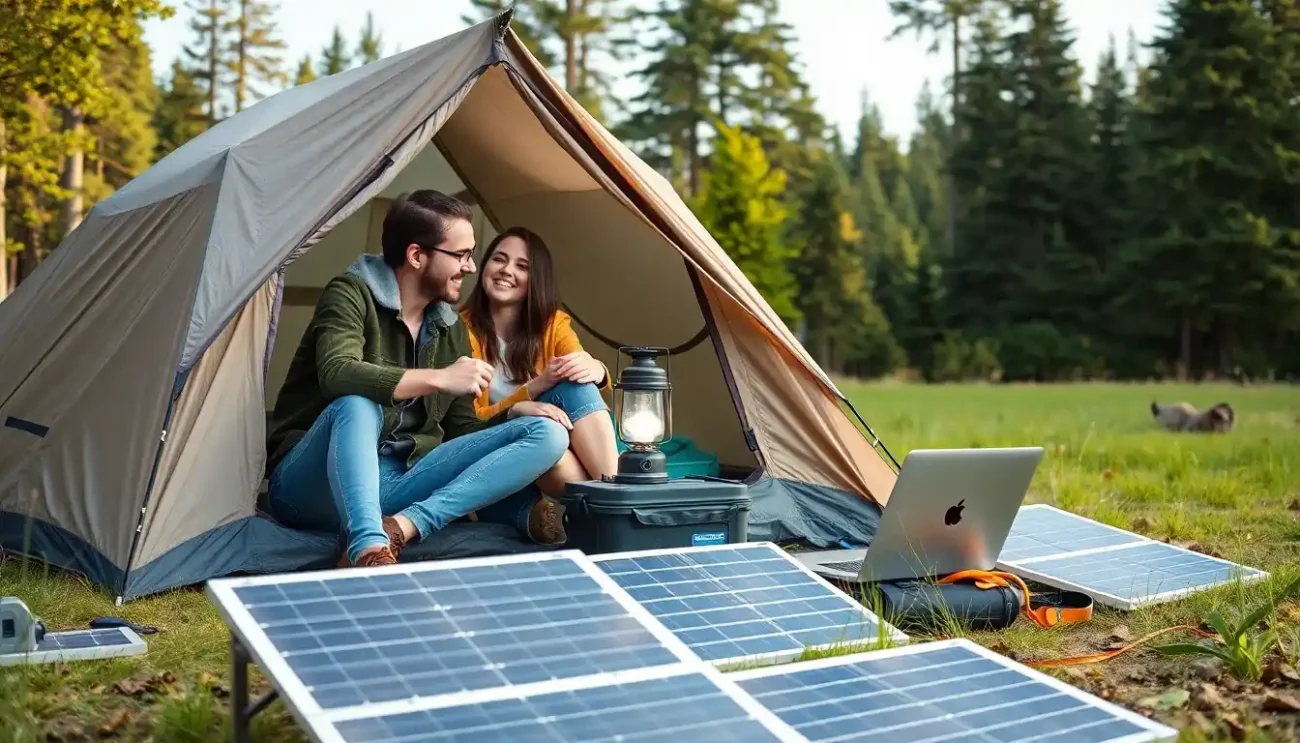 Painel Solar Portátil para Carregar Eletrônicos