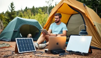 Painel Solar Portátil para Carregar Eletrônicos