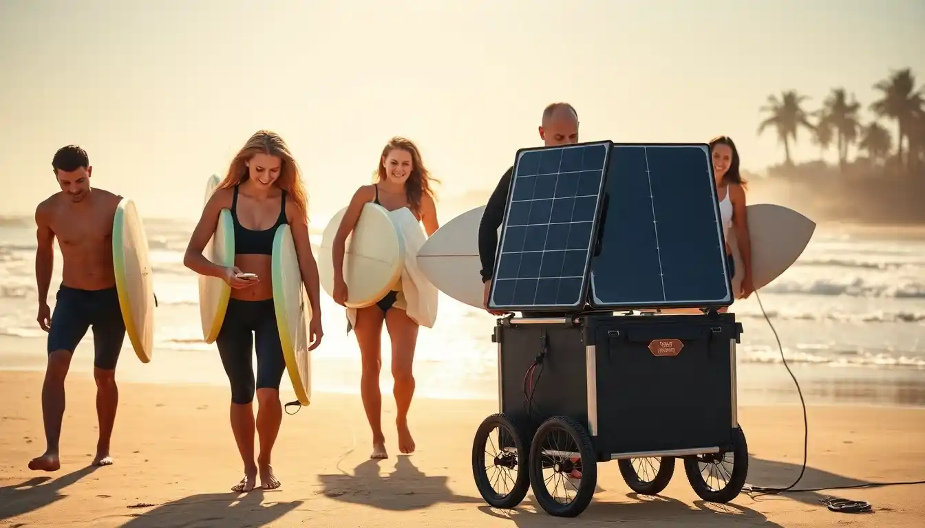 Painel Solar Portátil para Carregar Eletrônicos