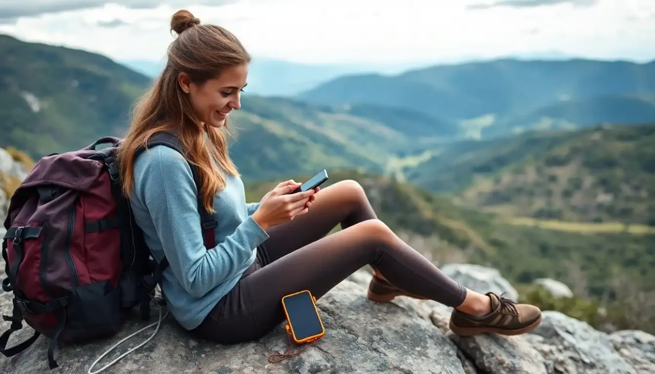 Painel Solar Portátil para Carregar Eletrônicos