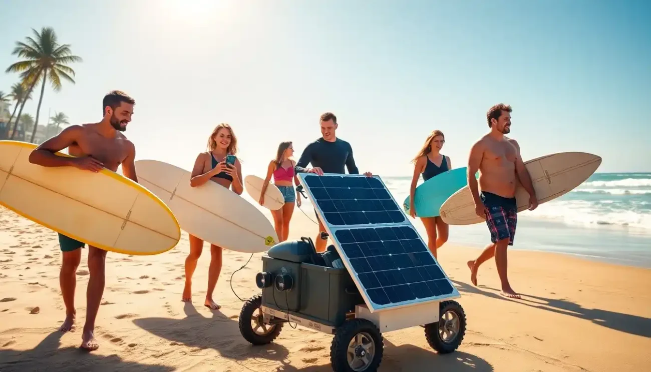 Painel Solar Portátil para Carregar Eletrônicos