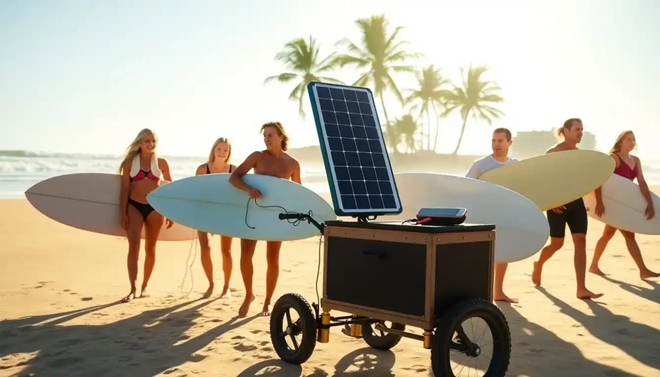 Painel Solar Portátil para Carregar Eletrônicos