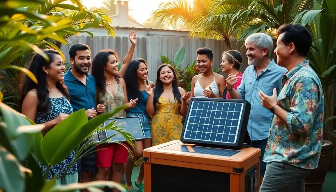 Painel Solar Portátil para Carregar Eletrônicos