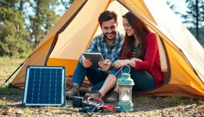 Painel Solar Portátil para Carregar Eletrônicos